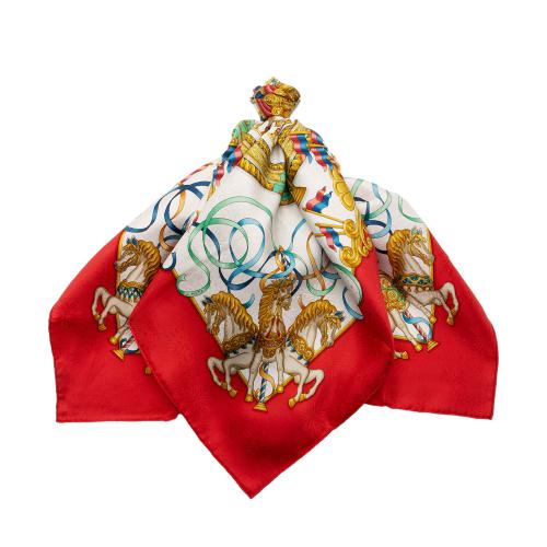 Hermes Silk Luna Park 90cm Scarf