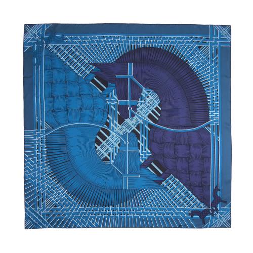 Hermes Silk Masan & Masan 90cm Scarf