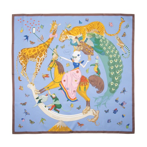 Hermes Silk Story 90cm Scarf