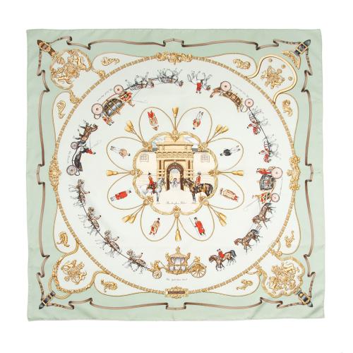 Hermes Silk The Royal Mews 90cm Scarf