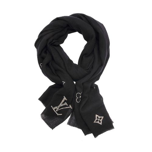 Louis Vuitton Cashmere Swarovski Crystal Monte Carlo Stole - FINAL SALE