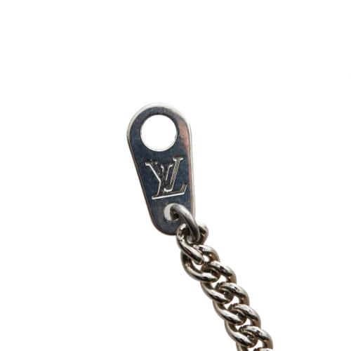 Louis Vuitton Monogram Eclipse Plate Necklace