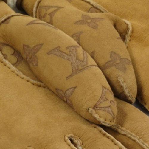 Louis Vuitton Monogram Shearling Gloves