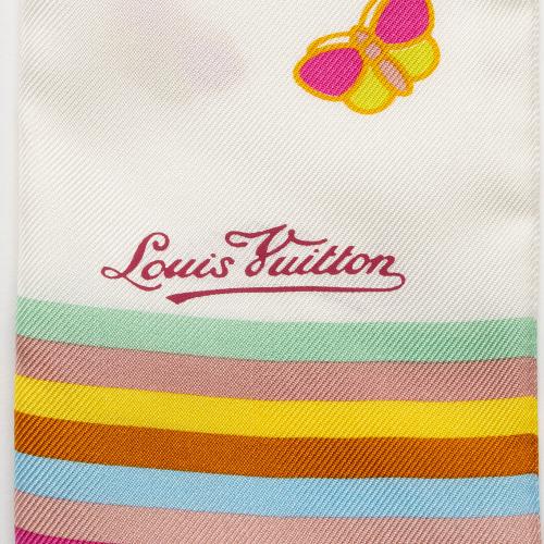 Louis Vuitton Silk Butterfly Bandeau Scarf