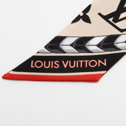 Louis Vuitton Silk Monogram Crafty BB Bandeau Scarf