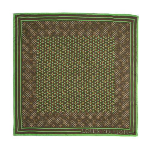 Louis Vuitton Silk Monogram Perforated 70cm Scarf