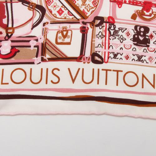 Louis Vuitton Silk Trunks and Bags Scarf