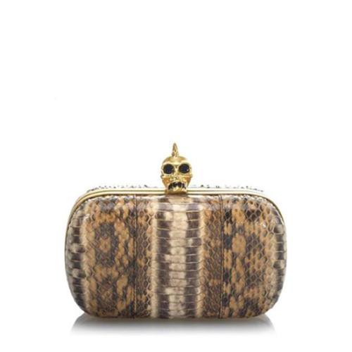 Alexander McQueen Whipsnake Skull Clutch - FINAL SALE