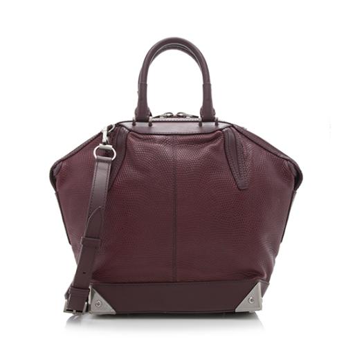 Alexander Wang Lizard Embossed Prisma Skeletal Emile Tote