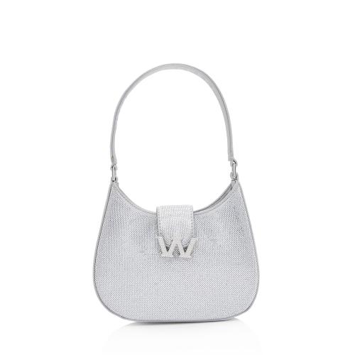 Alexander Wang Satin Crystal Embellished Legacy W Small Hobo