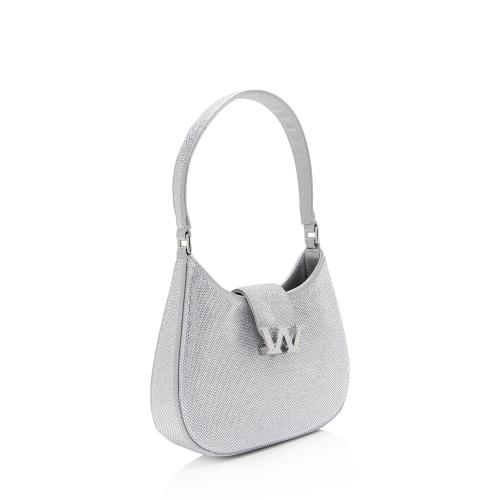 Alexander Wang Satin Crystal Embellished Legacy W Small Hobo