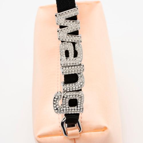 Alexander Wang Satin Crystal Heiress Medium Pouch