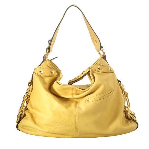 B. Makowsky Leather Hobo Handbag