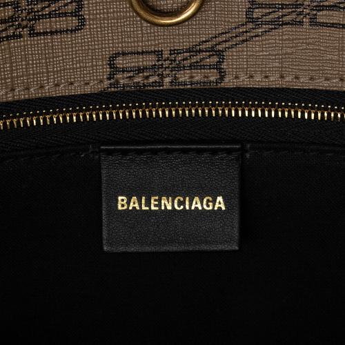 Balenciaga BB Monogram Canvas Signature E/W Medium Shopper Tote