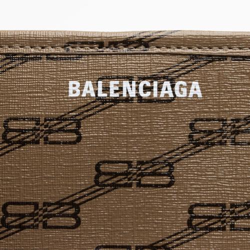 Balenciaga BB Monogram Canvas Signature E/W Medium Shopper Tote