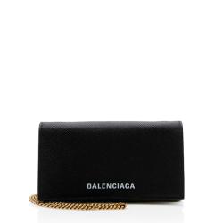 Balenciaga Calfskin Ville Phone Wallet on Chain Bag