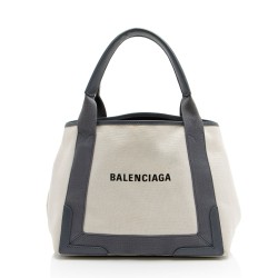 Balenciaga Canvas Logo Cabas Small Tote