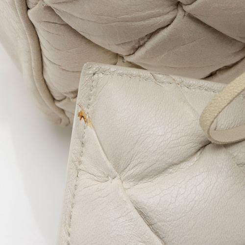 Balenciaga Chevre Quilted Matelasse Leather Boston Bag