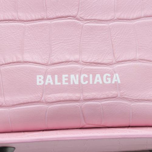 Balenciaga Croc Embossed Calfskin Tool 2.0 N/S XS Tote