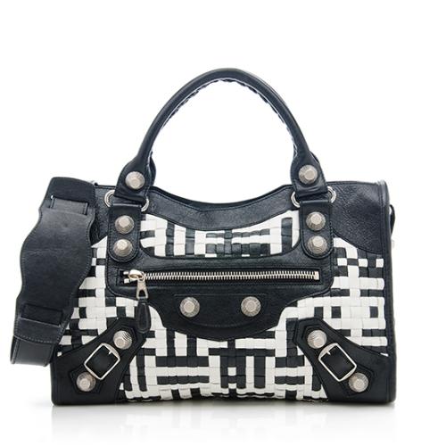 Balenciaga Giant City Lattice Satchel