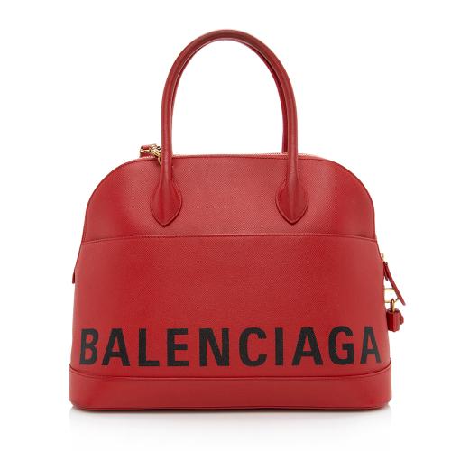 Balenciaga Grained Calfskin Ville Medium Top Handle Bag