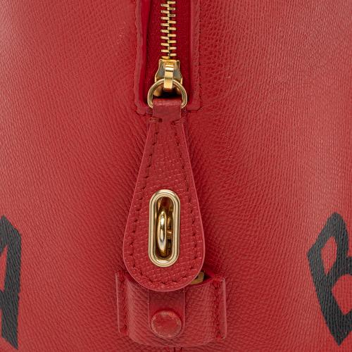 Balenciaga Grained Calfskin Ville Medium Top Handle Bag