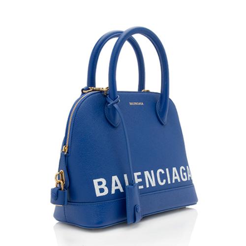 Balenciaga Grained Calfskin Ville Small Top Handle Bag