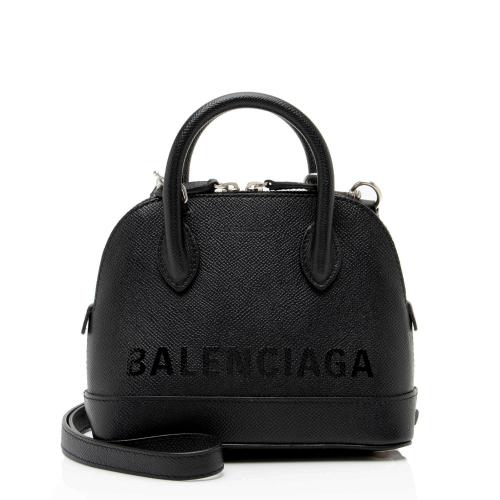 Balenciaga Grained Calfskin Ville XXS Top Handle Bag