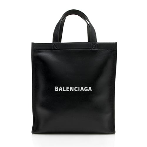 Balenciaga Leather Logo Market Tote