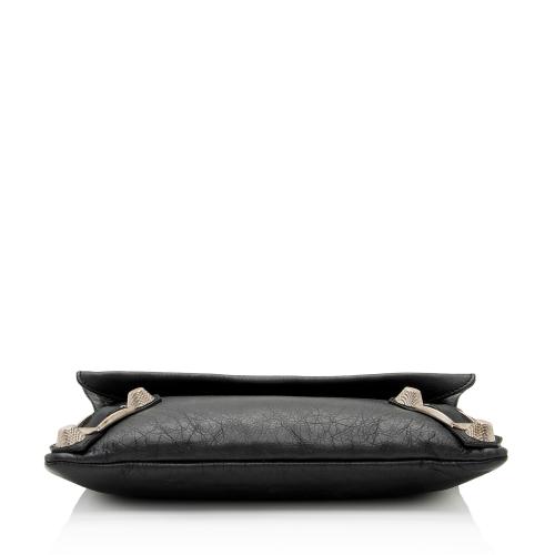 Balenciaga Leather Motocross Giant 12 Envelope Clutch