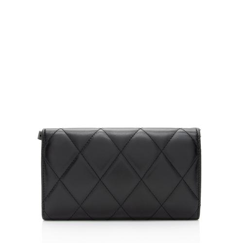 Balenciaga Quilted Calfskin B Phone Holder Crossbody