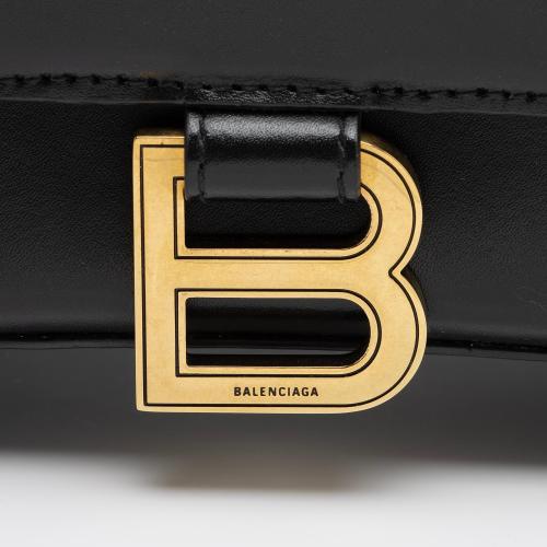 Balenciaga Shiny Calfskin Hourglass Medium Top Handle