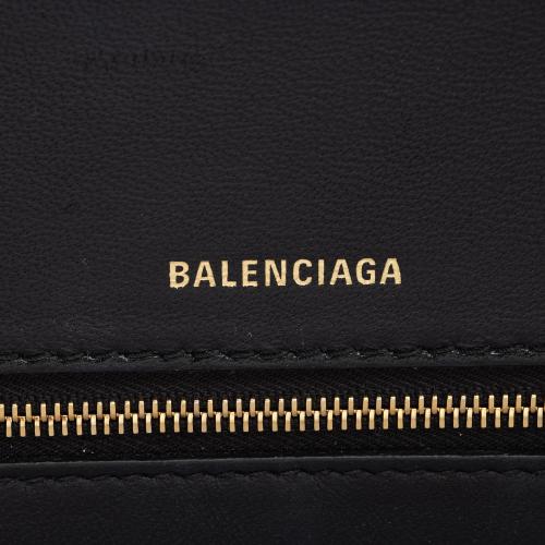 Balenciaga Shiny Calfskin Hourglass Medium Top Handle