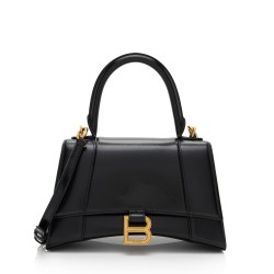 Balenciaga Shiny Calfskin Hourglass Small Top Handle