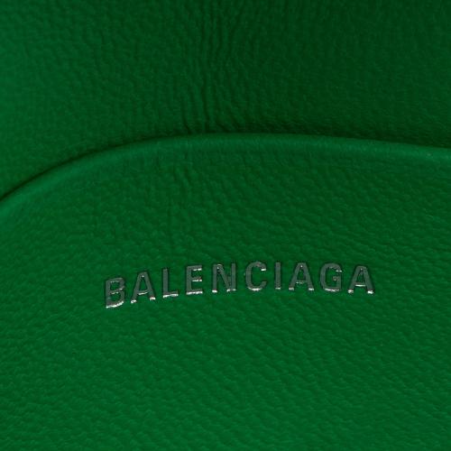 Balenciaga Shiny Croc Embossed Calfskin Hourglass Super Nano Top Handle