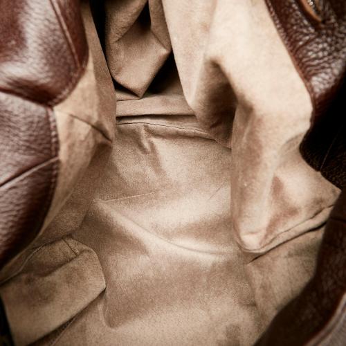 Bottega Veneta Baseball Leather Hobo Bag