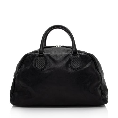 Bottega Veneta Calfskin Karung Intrecciato Weekender