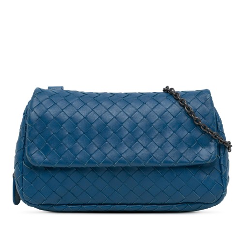 Bottega Veneta Intrecciato Chain Flap Crossbody