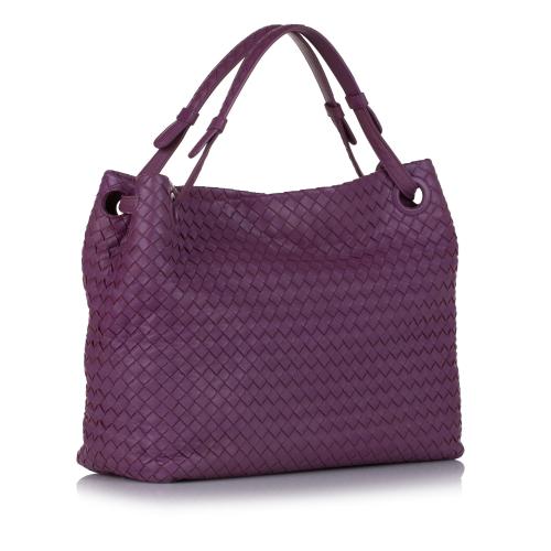 Bottega Veneta Intrecciato Garda Leather Tote Bag