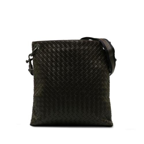 Bottega Veneta Intrecciato Leather Crossbody Bag