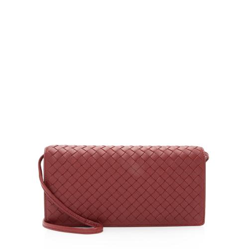 Bottega Veneta Intrecciato Nappa Flap Clutch