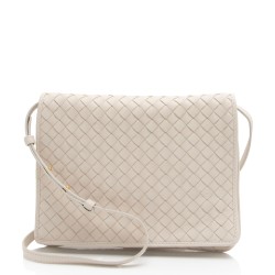 Bottega Veneta Intrecciato Nappa Flap Shoulder Bag