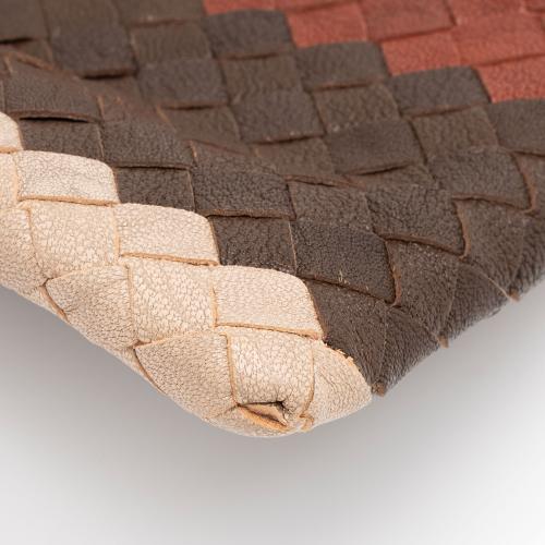 Bottega Veneta Intrecciato Nappa Tricolor Zip Pouch