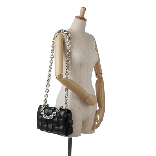 Bottega Veneta Intrecciato Padded Cassette Chain Satchel