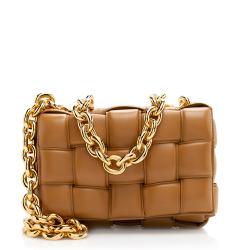 Bottega Veneta Lambskin Cassette Chain Maxi Shoulder Bag