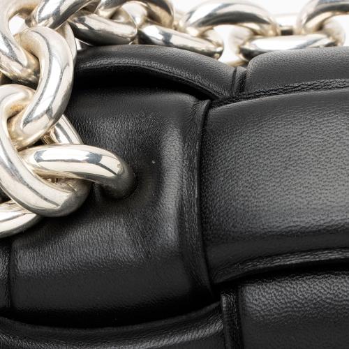 Bottega Veneta Lambskin Cassette Chain Maxi Shoulder Bag