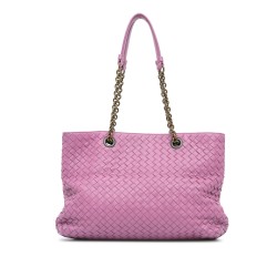 Bottega Veneta Medium Intrecciato Double Chain Tote