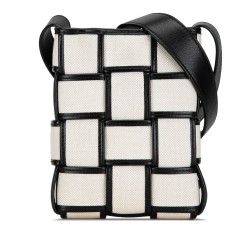 Bottega Veneta Mini Canvas Cassette Crossbody Bag