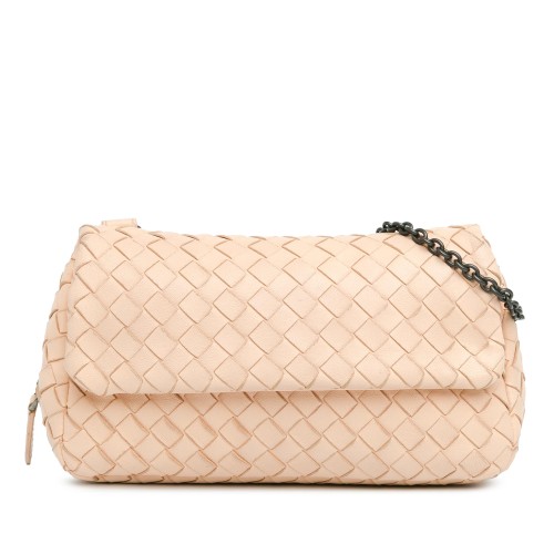 Bottega Veneta Mini Intrecciato Expandable Chain Crossbody