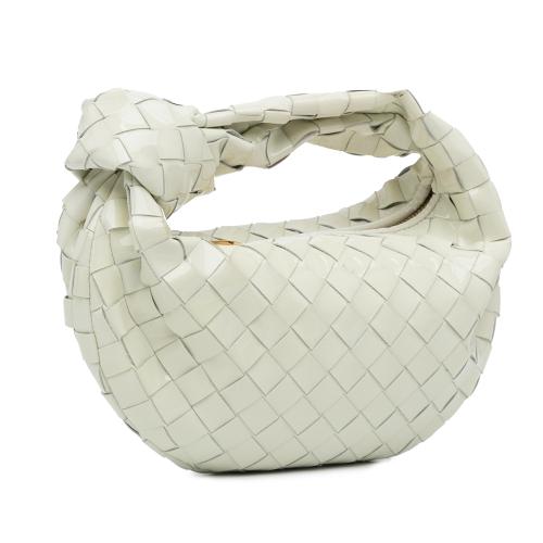 Bottega Veneta Mini Patent Intrecciato Jodie